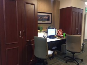 nurse desk in hallway