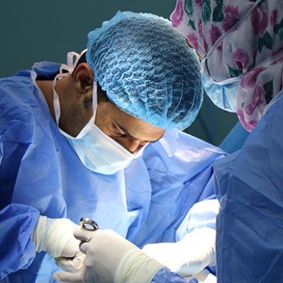 Surgeon operating